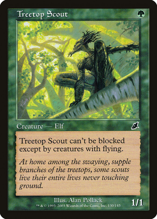 Magic the Gathering Card - Treetop Scout - MTG Circle