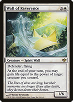 Magic the Gathering Card - Wall of Reverence - MTG Circle