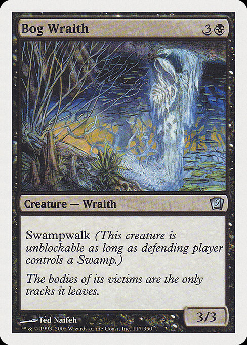 Magic the Gathering Card - Bog Wraith - MTG Circle