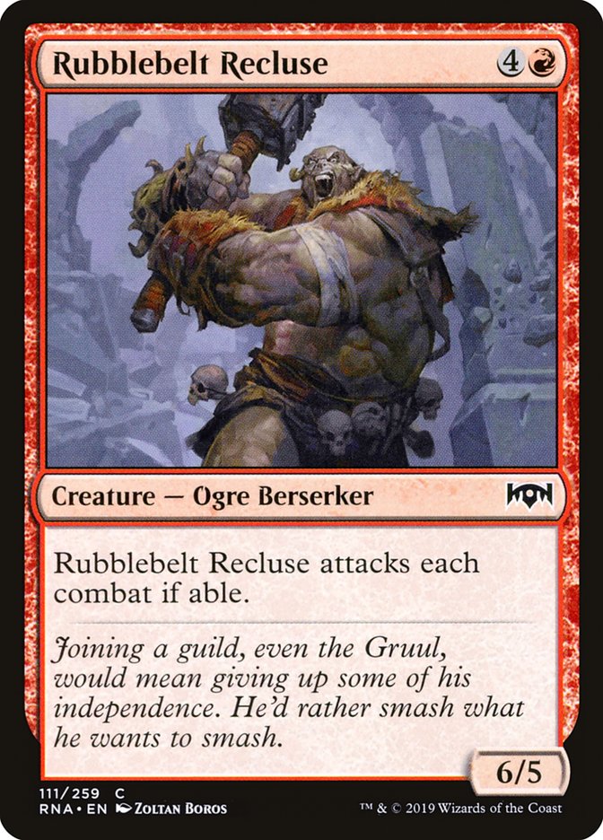 Magic the Gathering Card - Rubblebelt Recluse - MTG Circle