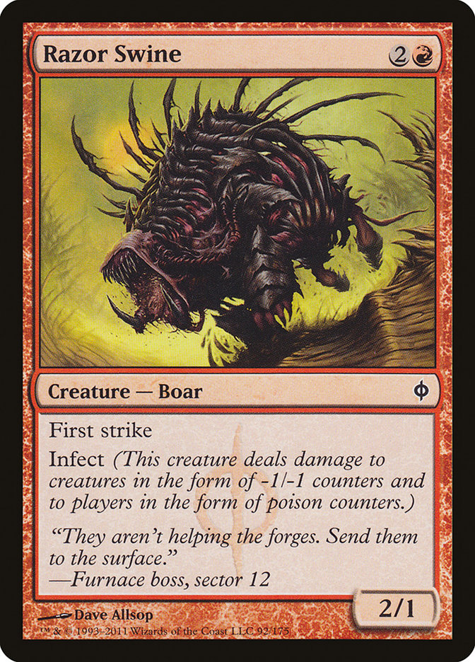 Magic the Gathering Card - Razor Swine - MTG Circle