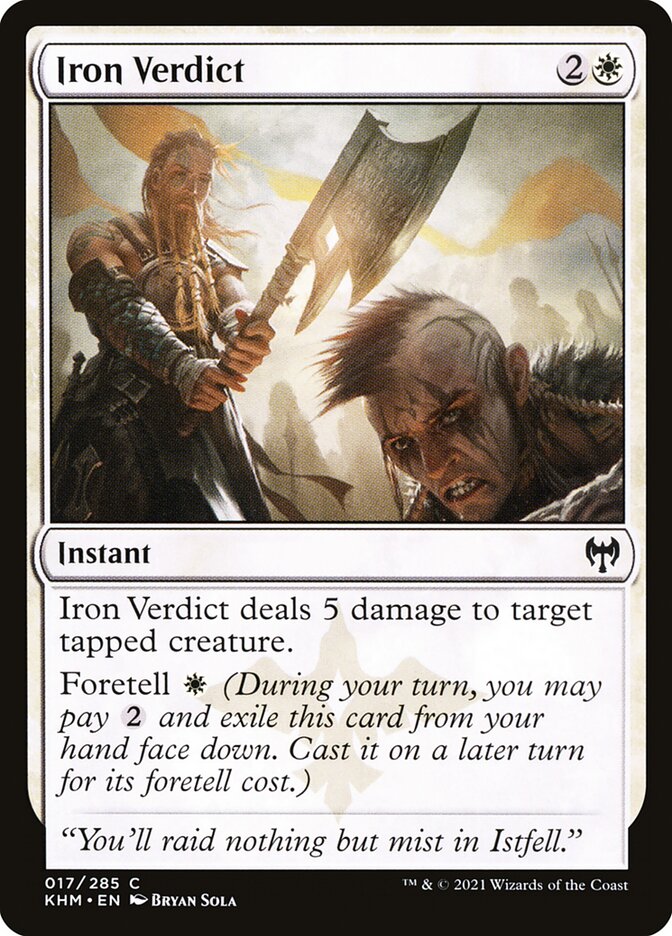 Magic the Gathering Card - Iron Verdict - MTG Circle