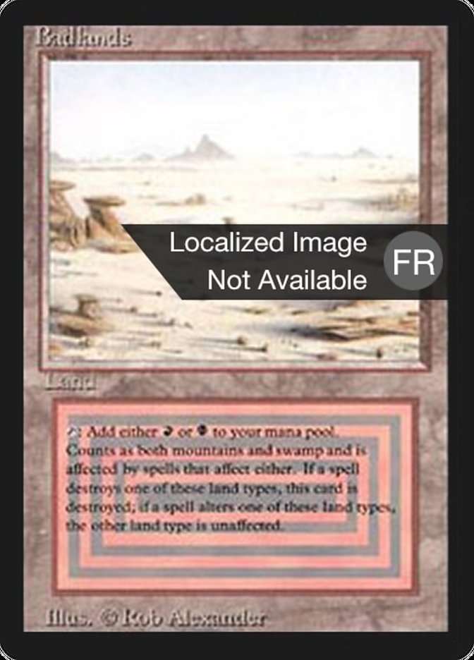 Magic the Gathering Card - Badlands - MTG Circle