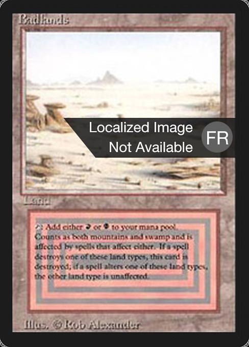 Magic the Gathering Card - Badlands - MTG Circle