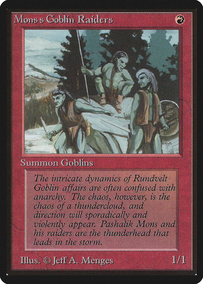 Magic the Gathering Card - Mons's Goblin Raiders - MTG Circle