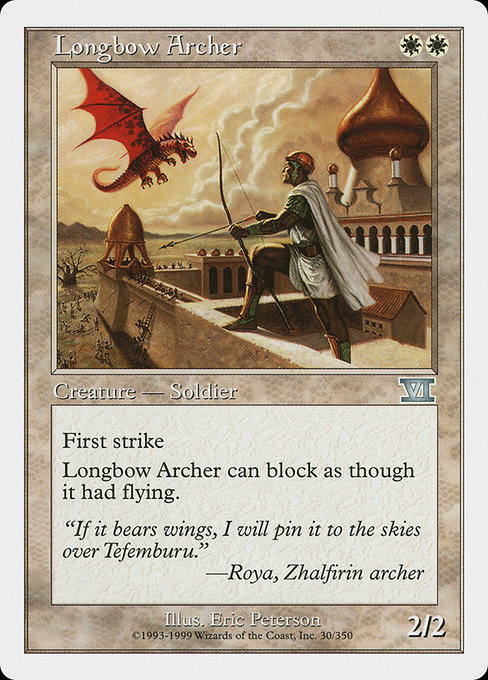 Magic the Gathering Card - Longbow Archer - MTG Circle