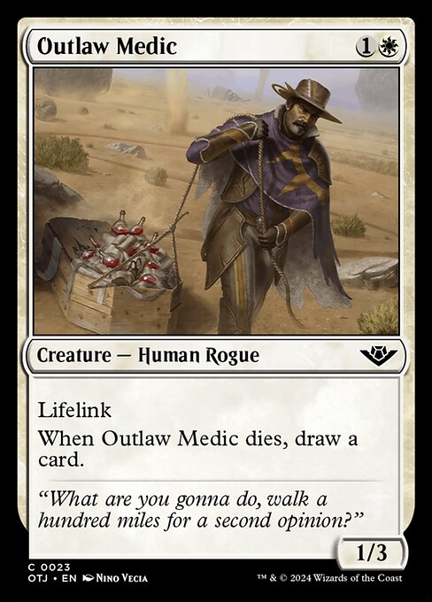 Magic the Gathering Card - Outlaw Medic - MTG Circle