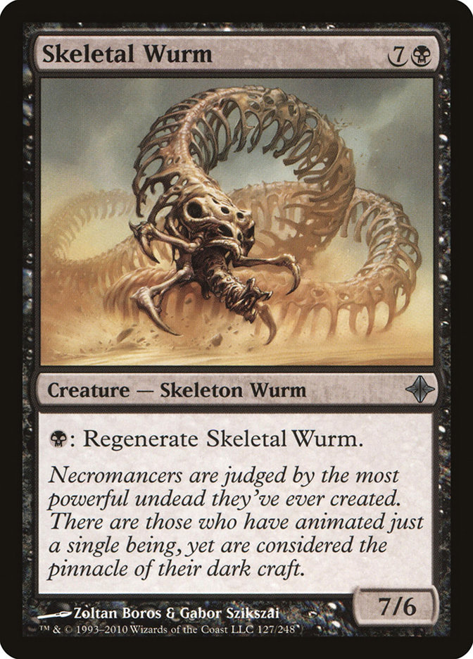 Magic the Gathering Card - Skeletal Wurm - MTG Circle