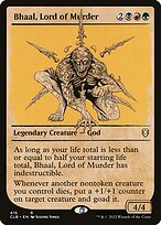 Magic the Gathering Card - Bhaal, Lord of Murder - MTG Circle