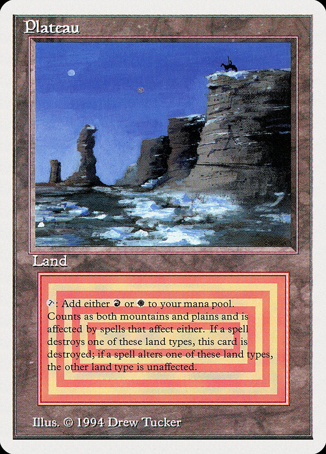 Magic the Gathering Card - Plateau - MTG Circle