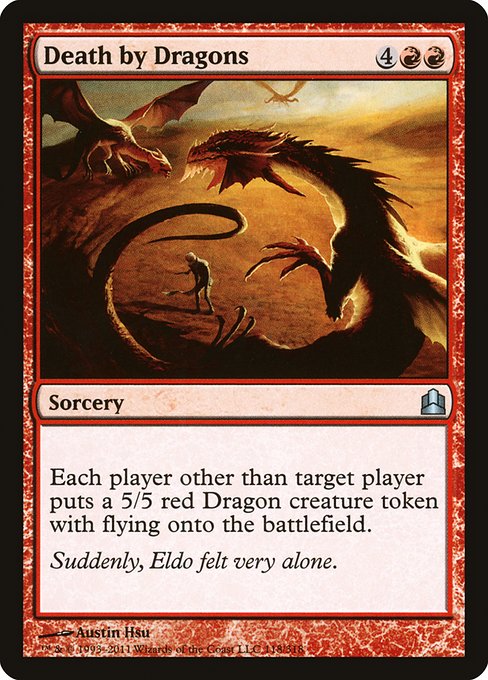 Magic the Gathering Card - Death by Dragons - MTG Circle