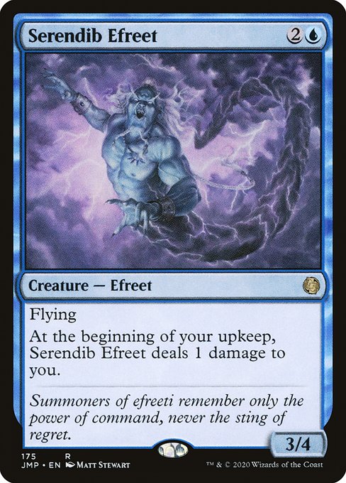 Magic the Gathering Card - Serendib Efreet - MTG Circle