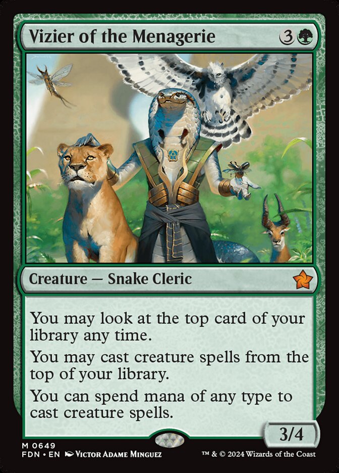 Magic the Gathering Card - Vizier of the Menagerie - MTG Circle