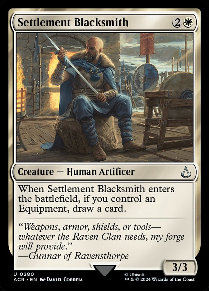 Magic the Gathering Card - Settlement Blacksmith - MTG Circle