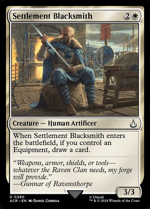 Magic the Gathering Card - Settlement Blacksmith - MTG Circle