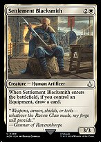 Magic the Gathering Card - Settlement Blacksmith - MTG Circle