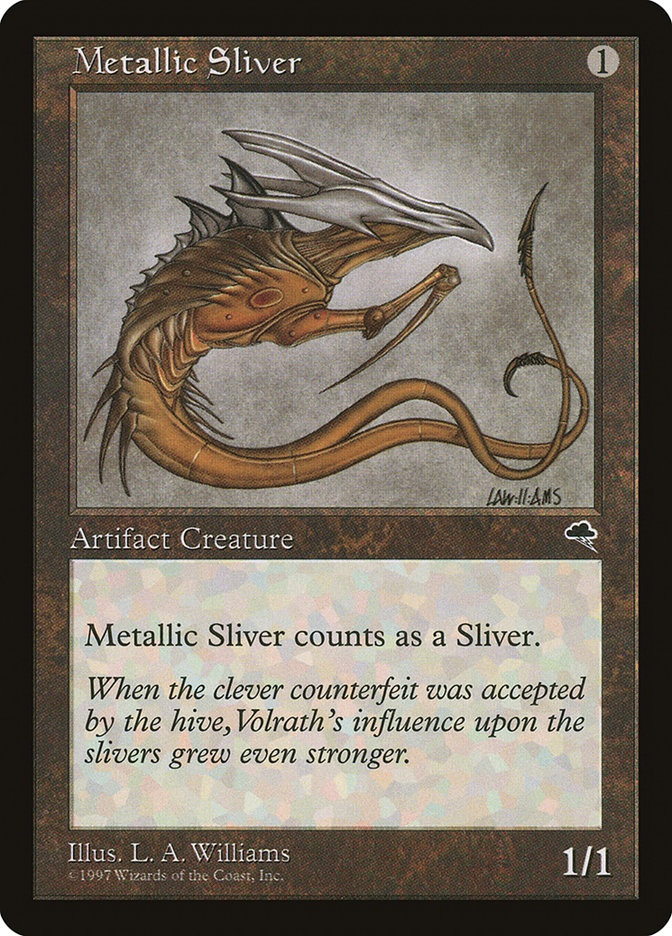 Magic the Gathering Card - Metallic Sliver - MTG Circle