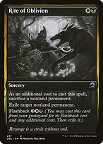 Magic the Gathering Card - Rite of Oblivion - MTG Circle