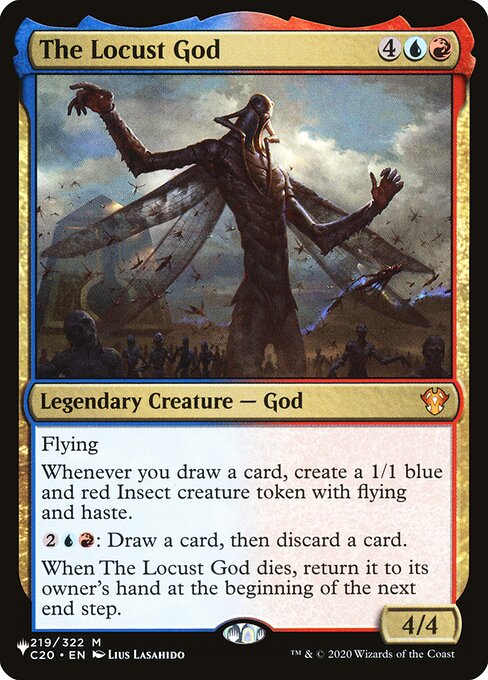Magic the Gathering Card - The Locust God - MTG Circle