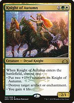 Magic the Gathering Card - Knight of Autumn - MTG Circle