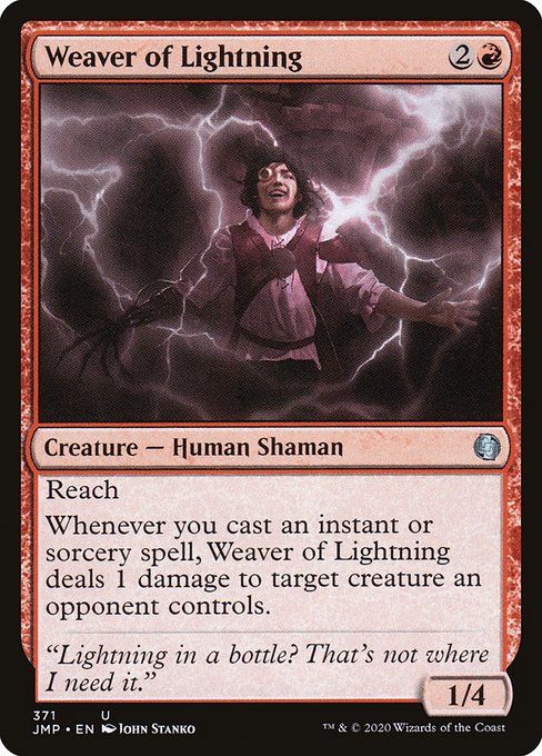 Magic the Gathering Card - Weaver of Lightning - MTG Circle