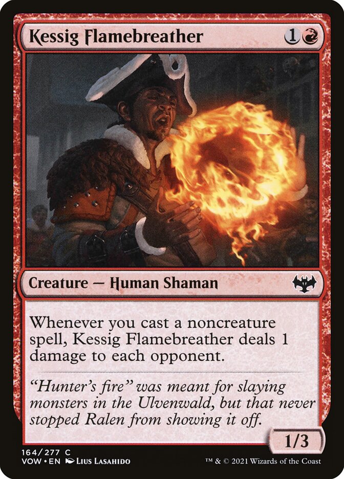 Magic the Gathering Card - Kessig Flamebreather - MTG Circle