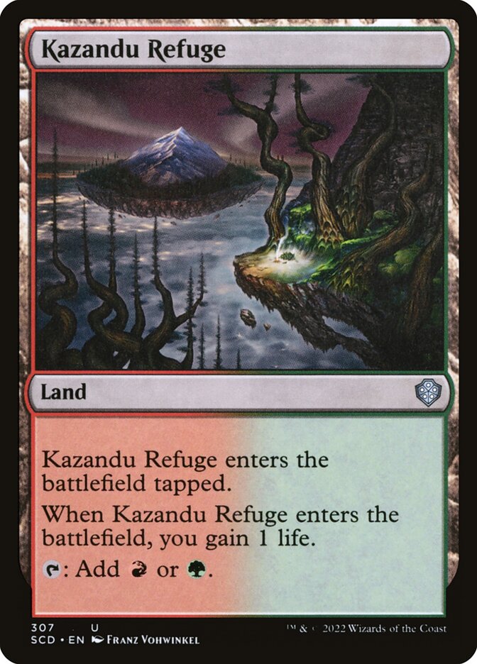 Magic the Gathering Card - Kazandu Refuge - MTG Circle