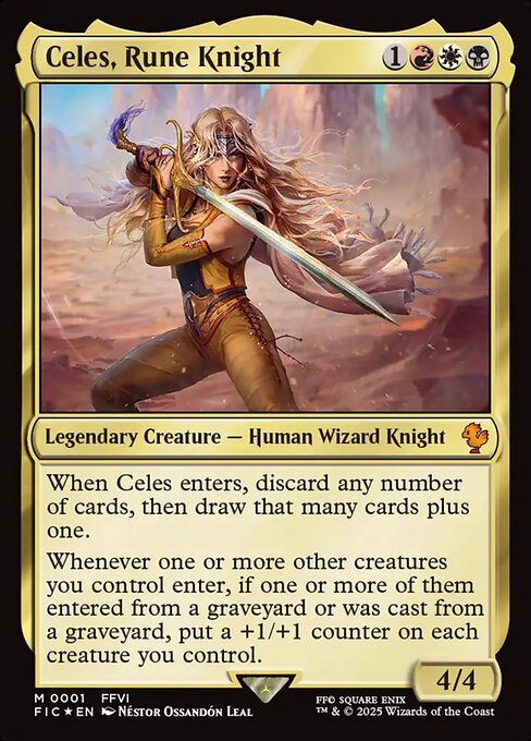 Magic the Gathering Card - Celes, Rune Knight - MTG Circle