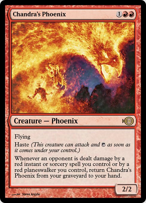 Magic the Gathering Card - Chandra's Phoenix - MTG Circle