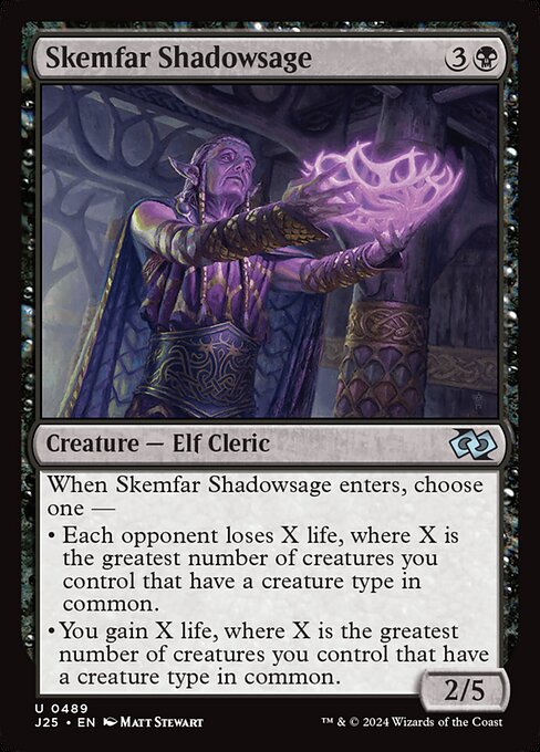 Magic the Gathering Card - Skemfar Shadowsage - MTG Circle