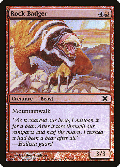 Magic the Gathering Card - Rock Badger - MTG Circle