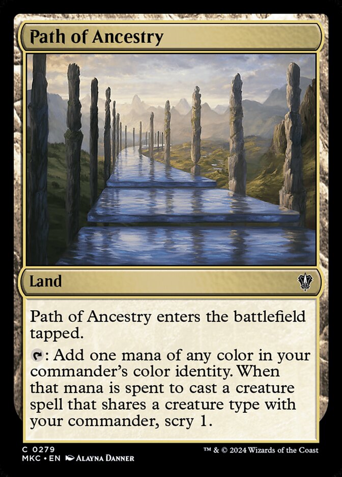 Magic the Gathering Card - Path of Ancestry - MTG Circle