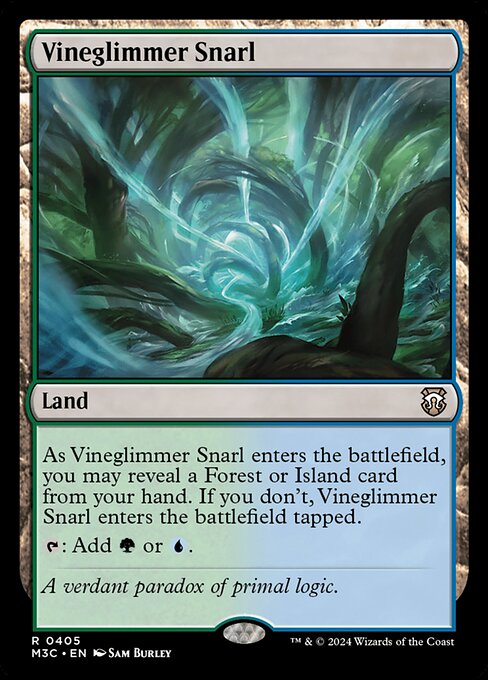 Magic the Gathering Card - Vineglimmer Snarl - MTG Circle