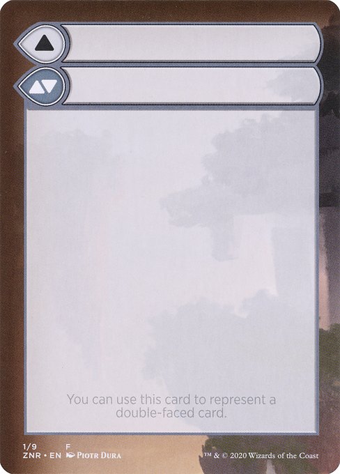Magic the Gathering Card - Double-Faced Substitute Card - MTG Circle