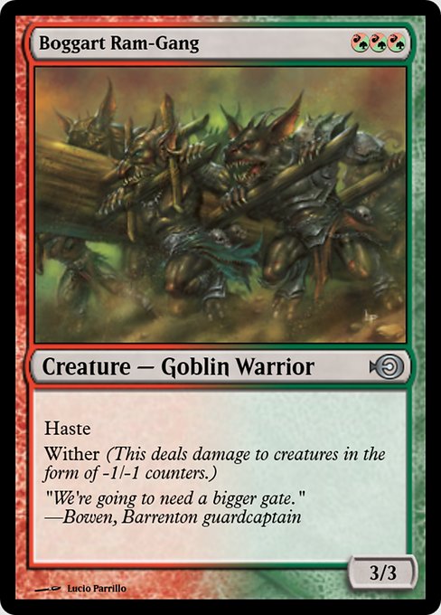 Magic the Gathering Card - Boggart Ram-Gang - MTG Circle