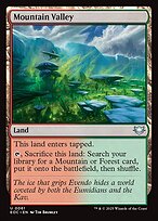 Magic the Gathering Card - Mountain Valley - MTG Circle