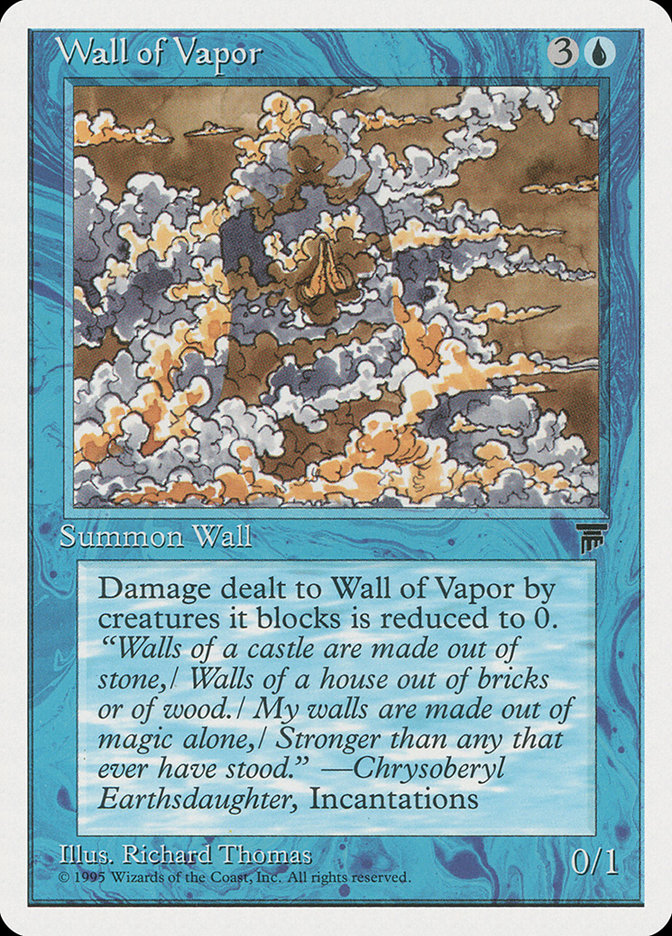 Magic the Gathering Card - Wall of Vapor - MTG Circle