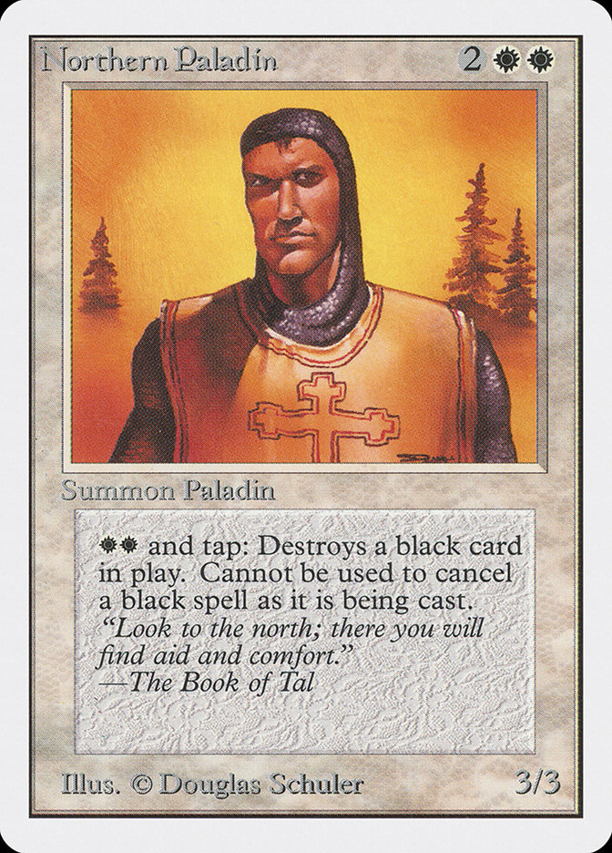 Magic the Gathering Card - Northern Paladin - MTG Circle
