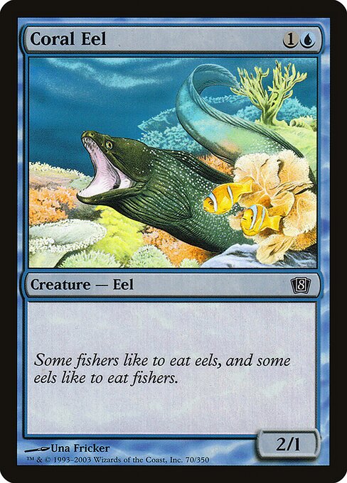 Magic the Gathering Card - Coral Eel - MTG Circle