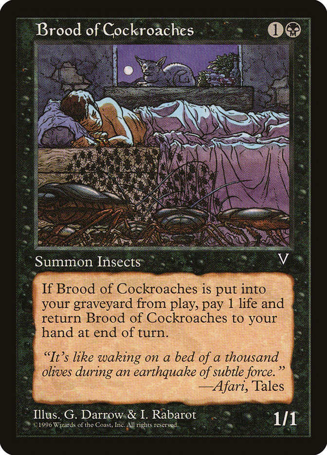 Magic the Gathering Card - Brood of Cockroaches - MTG Circle