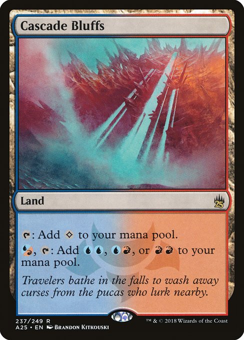 Magic the Gathering Card - Cascade Bluffs - MTG Circle