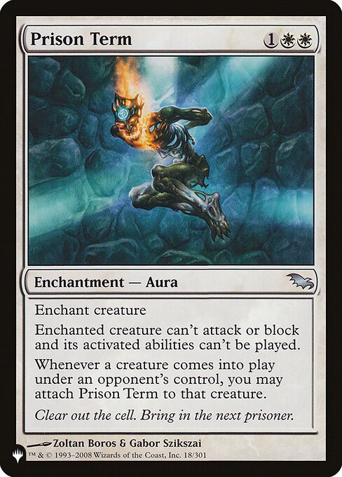 Magic the Gathering Card - Prison Term - MTG Circle