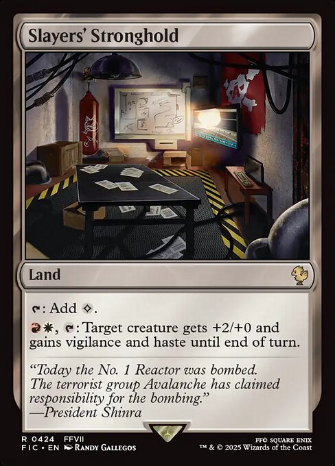 Magic the Gathering Card - Slayers' Stronghold - MTG Circle