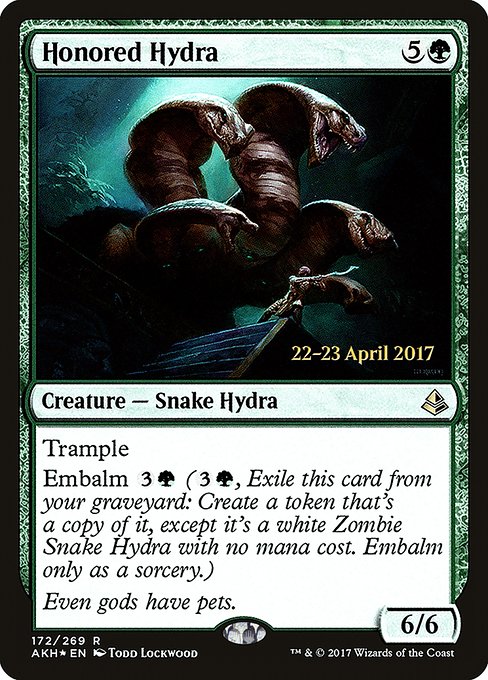 Magic the Gathering Card - Honored Hydra - MTG Circle