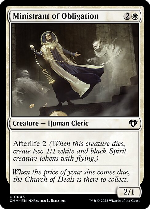 Magic the Gathering Card - Ministrant of Obligation - MTG Circle