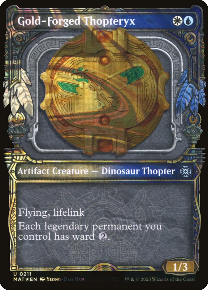 Magic the Gathering Card - Gold-Forged Thopteryx - MTG Circle
