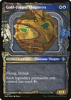 Magic the Gathering Card - Gold-Forged Thopteryx - MTG Circle