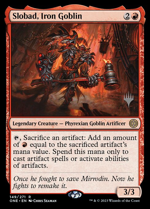 Magic the Gathering Card - Slobad, Iron Goblin - MTG Circle