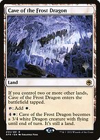 Magic the Gathering Card - Cave of the Frost Dragon - MTG Circle