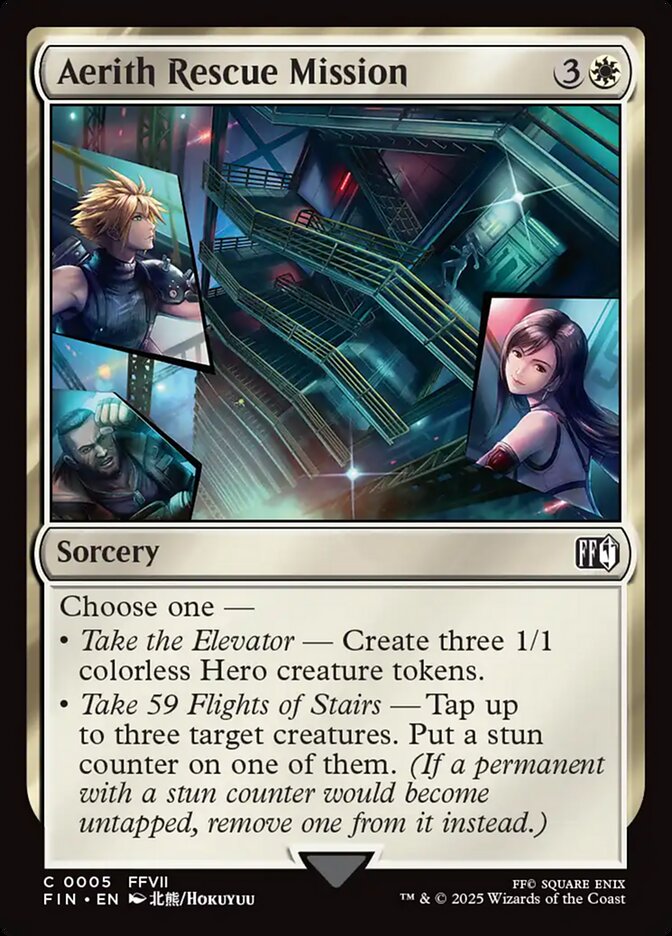 Magic the Gathering Card - Aerith Rescue Mission - MTG Circle